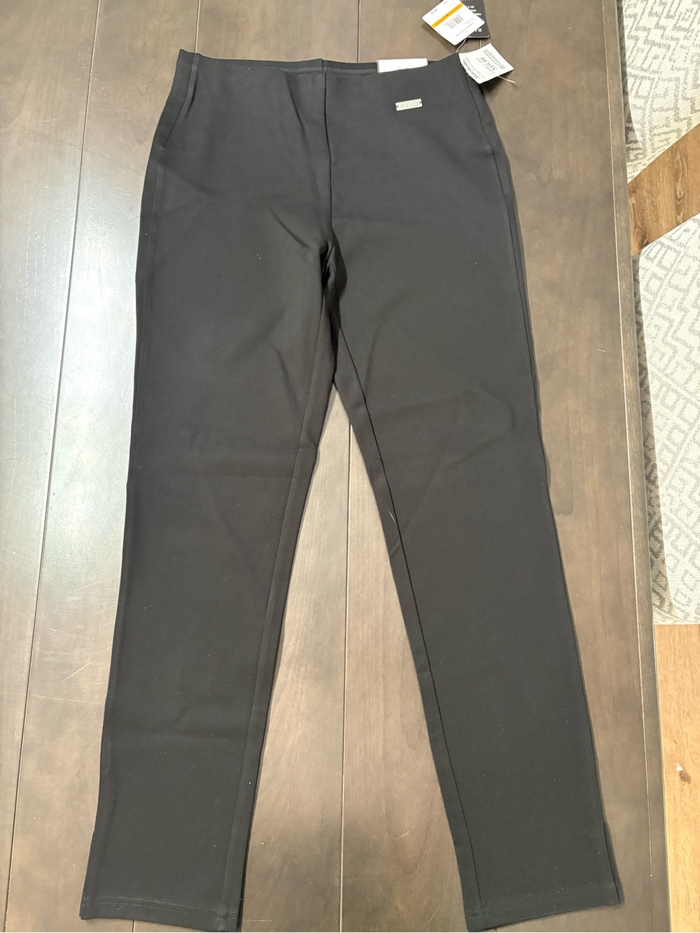 Rafaella Black Straight-Leg Ponte Pants